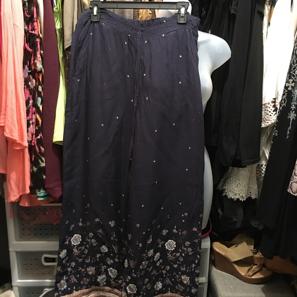 Casual elastic waist pants